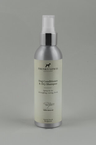 Frenky Lewis Natuurlijke droogshampoo & conditioner spray 150ml Groene Thee & Bergamot 150ml 