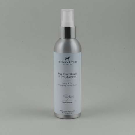 Frenky Lewis Natuurlijke droogshampoo & conditioner spray 150ml Witte roos, Lavendel, Ylang Ylang 