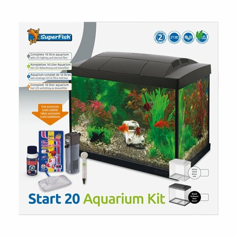 SuperFish Start 20 Aquarium Kit Wit