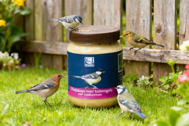Vogelbescherming - Pindakaas voor Tuinvogels met Bosvruchten 330 gram