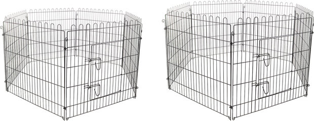 Ren voor puppy's Jax Zwart 160cm diameter 80cm