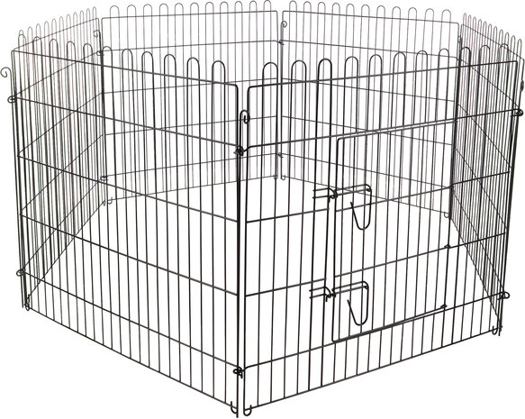 Ren voor puppy's Jax Zwart 160cm diameter 80cm