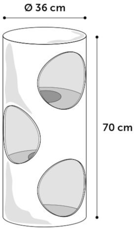 Krabton Greta M 36x36x70 cm