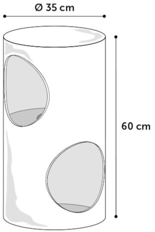 Krabton Greta S 35x35x60 cm