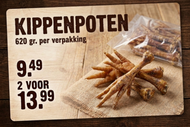 Beeztees Kippenpoten Vol 620G