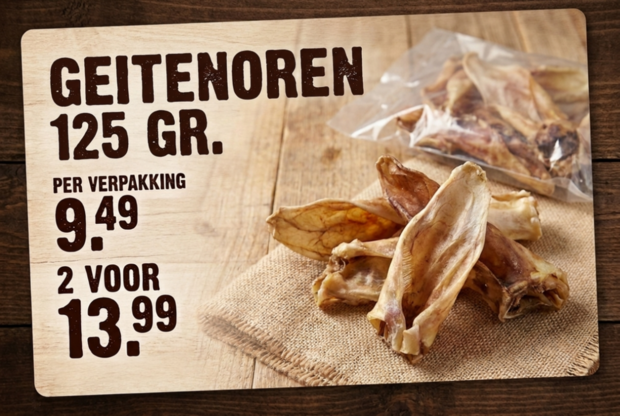 Beeztees Geitenoren Vol 125G
