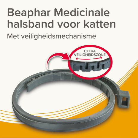 Beaphar Medicinale Halsband Kat | Tot 8 maanden bescherming tegen teken