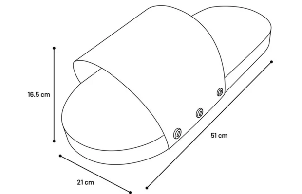 Krabkarton Slippi Slipper Zwart S 51x21x16,5 cm