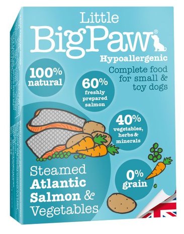 Little Big Paw Gestoomde Atlantische Zalm / Groenten Dinner Hondenvoer 150