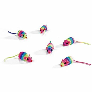 Beeztees kattenspeeltje speelmuisjes rainbow