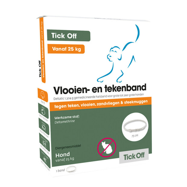 Tick Off Vlooien- en tekenband >25 kg