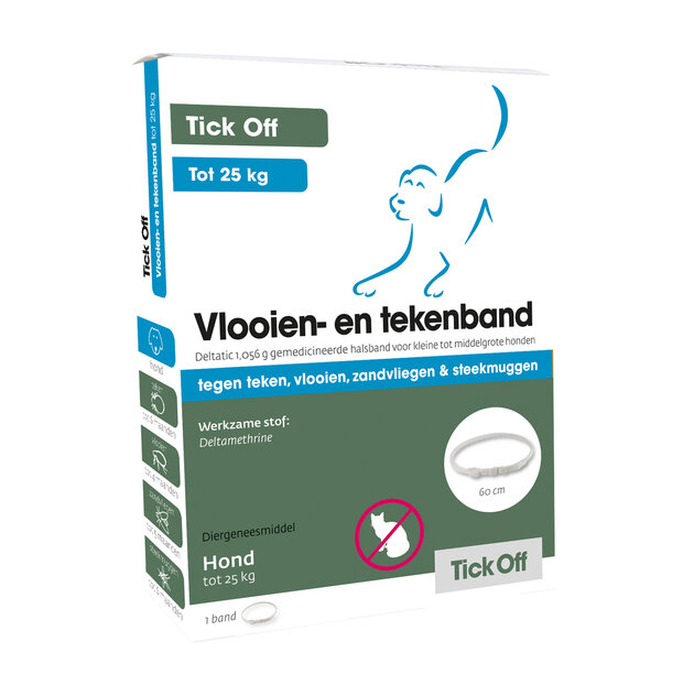 Tick Off Vlooien- en tekenband <25 kg