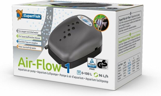 Superfish Air Flow 1  Aquariumpomp  Beluchting  1 uitgang