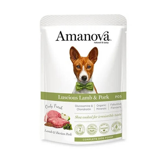 Amanova Adult Luscious Lamb &amp; Pork 100 gram Graanvrij natvoer