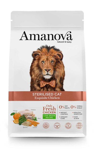 Amanova Kattenvoer Sterilised Exquisite Chicken 6 kg