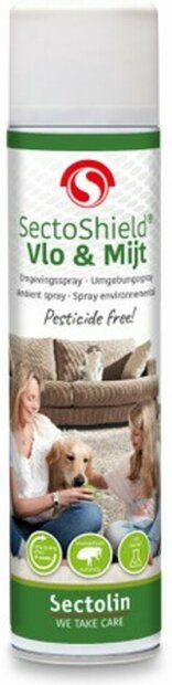 Sectolin Sectoshield Vlooi en mijt omgevingsspray Hond en Kat 400 ml