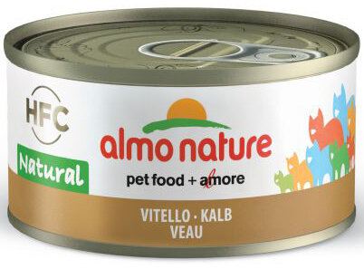 Almo Nature kalf 70 gram blikvoeding kat