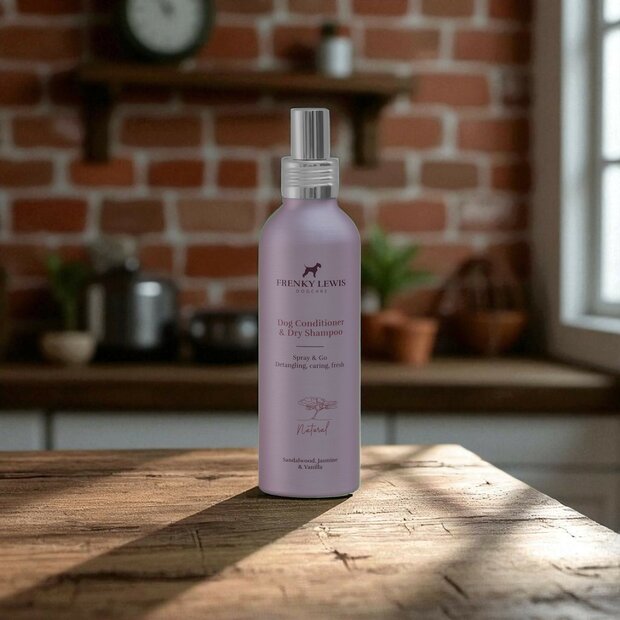 Frenky LewisNatuurlijke droogshampoo &amp; conditioner spray 150ml Sandalwood, Jasmijn en Vanille