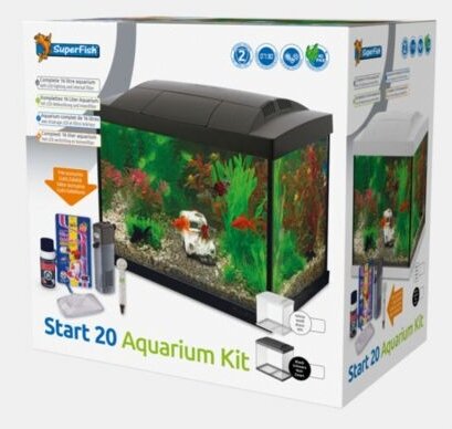 SuperFish Start 20 Aquarium Kit Zwart
