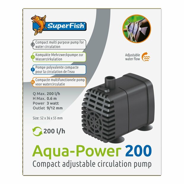 SuperFish Aquapower 200-200L/H
