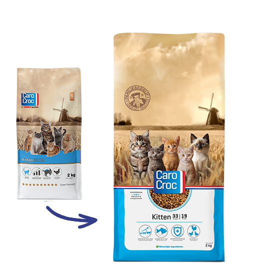 Caro Croc Kitten 2kg kattenvoer