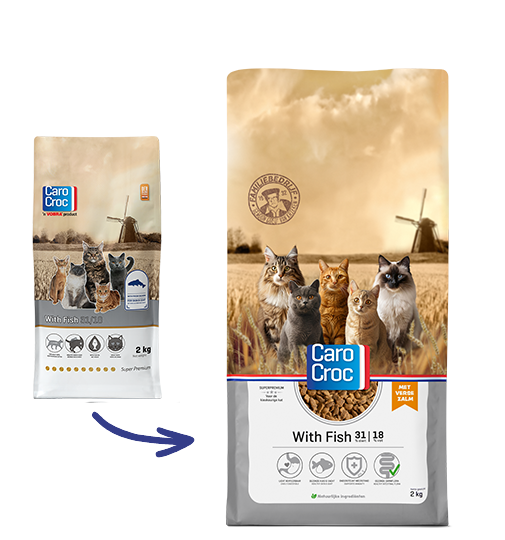 Caro Croc With Fish 2 Kg