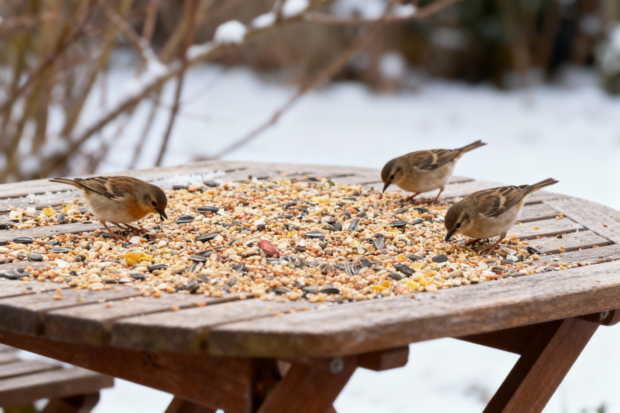 strooivoer voor de buitenvogels 1 kg