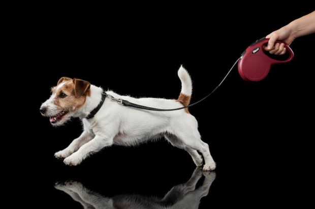 Flexi Rollijn Classic Cord M 5 Meter Rood