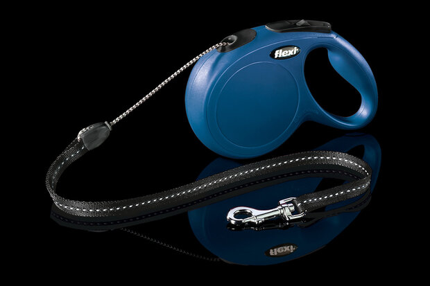 Flexi Rollijn Classic Cord M 8 Meter Blauw