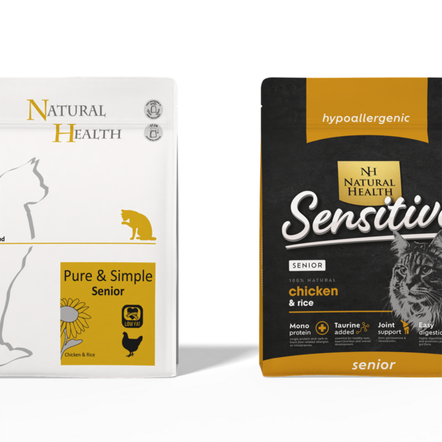 Natural Health Cat Chicken Senior 10 kg kattenvoer