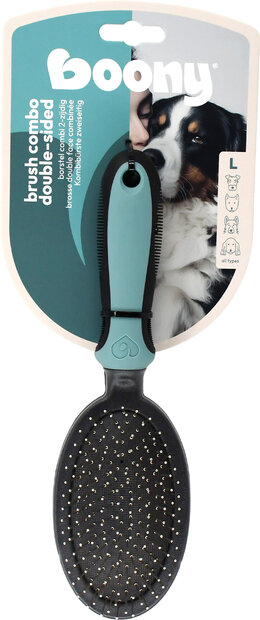 Boony borstel hond combi 2-zijdig large