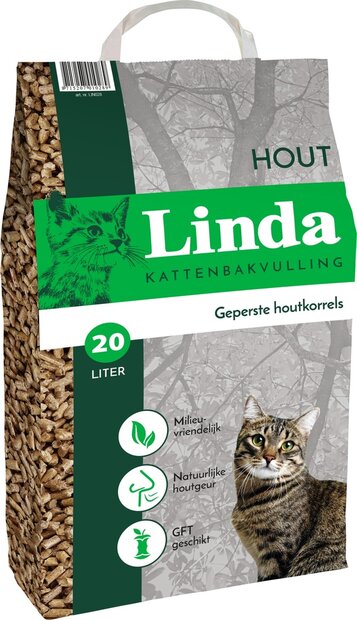 Linda Hout kattenbakvulling 20 liter