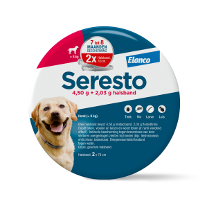 Seresto Band Hond Groot 70cm Vanaf 8 kg 2 Stuks &ndash; Vlooien- en Tekenband voor Honden