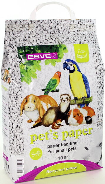 ESVE Pet's Paper Bedding 10 L bodembedekking