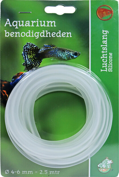 Boon luchtslang &Oslash; 4-6 mm silicone 2.5 meter op blister