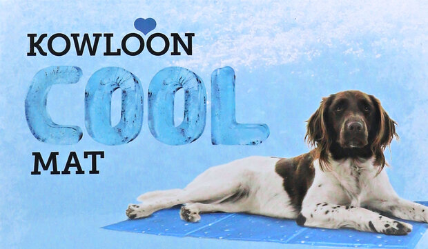 Kowloon Cool Mat Blauw Bubble S 50x40 cm | Koelmat voor honden