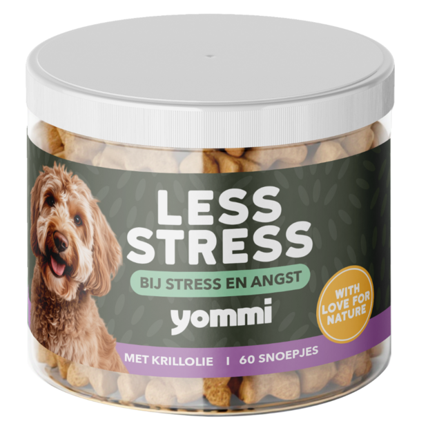 Yommi Less Stress | Kalmerend supplement voor honden