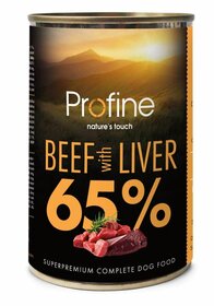 Profine Pure Meat, Rund/Runderlever 400 gr blikvoer voor honden